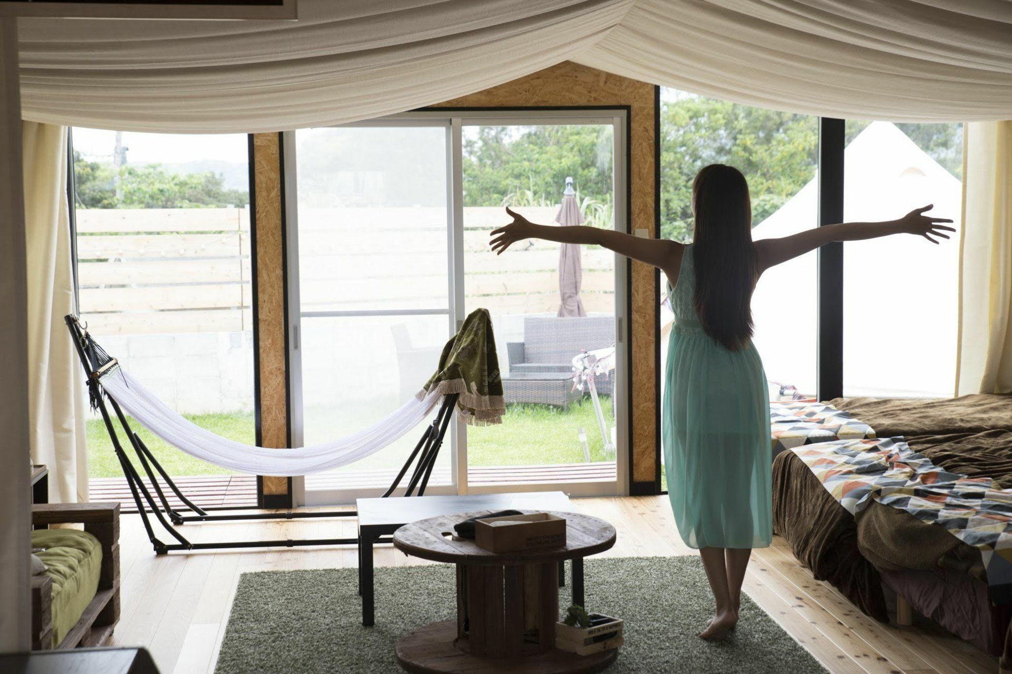 Вилла Half Glamping Hoshioto Накидзин Экстерьер фото